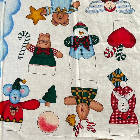 Vintage Daisy Kingdom Santa Face Door Panel Uncut Christmas Fabric - Picture 5 of 6